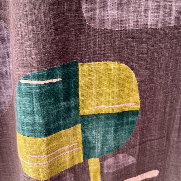 Linen Blend Sleeveless Sheath with Colorful "Mod" Inserts - Picture 8 of 9